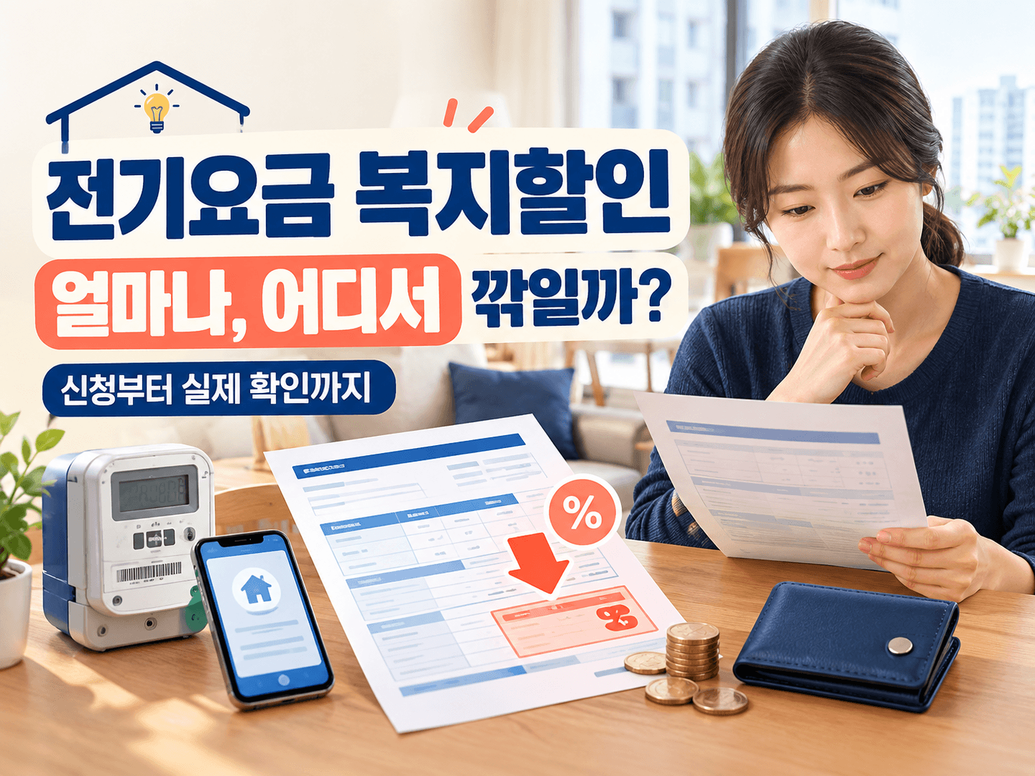 전기요금 복지할인 대상 금액 신청 확인