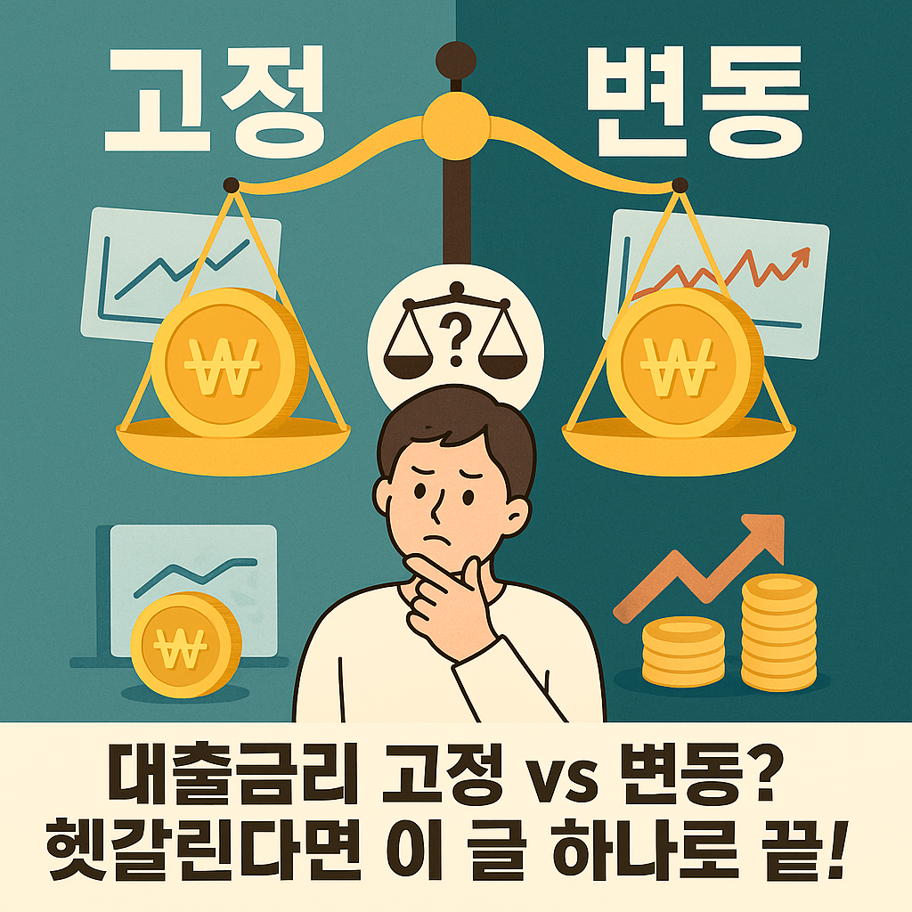 대출금리 고정 vs 변동? 헷갈린다면 이 글 하나로 끝! ⚖️