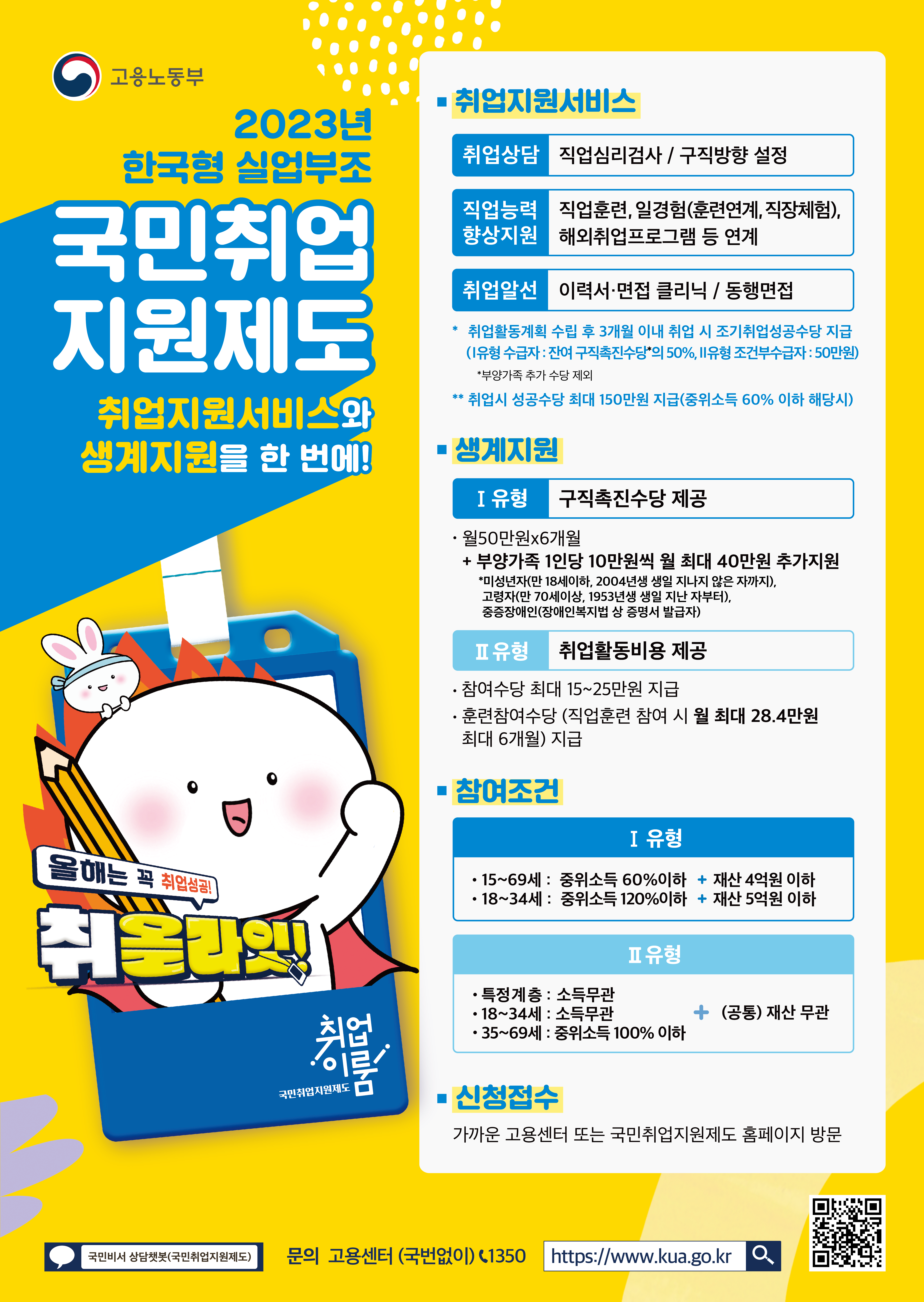 국민취업지원제도-고용노동부공식포스터