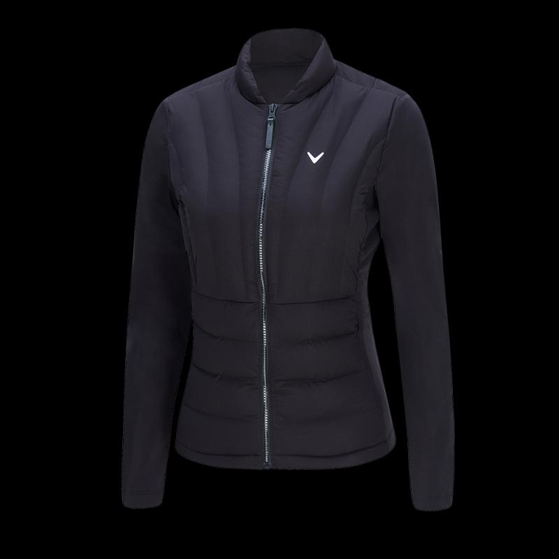 여성 초겨울 초경량 2레이어 스윙 다운 자켓 (블랙)