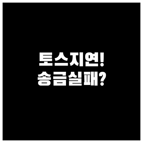 토스 송금 지연과 실패, 전산 오류부..