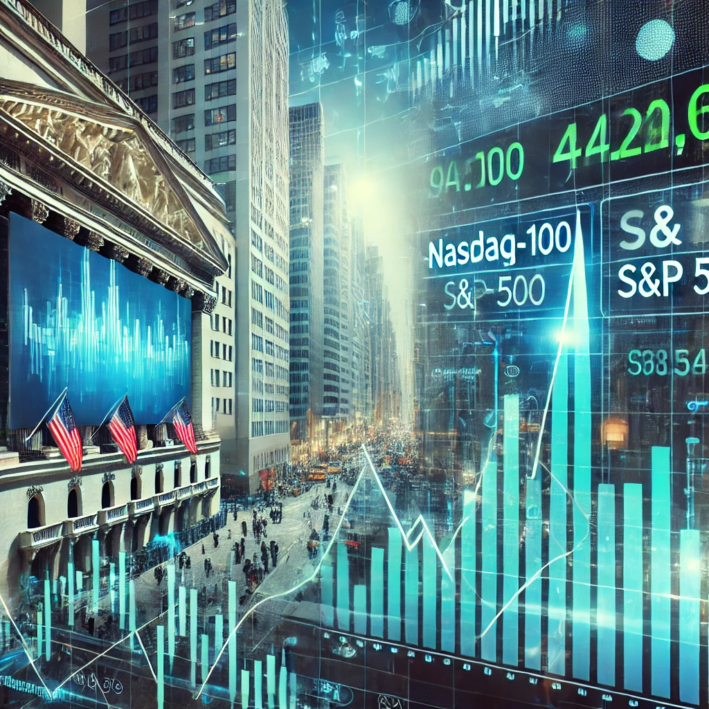 미국 나스닥100과 S&amp;P500 사진