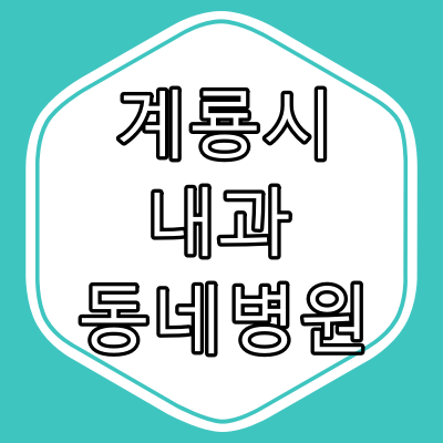 계룡시 내과 전문의 진료 동네 병원