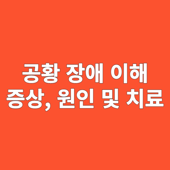 공황 장애 이해: 증상, 원인 및 치료 방법