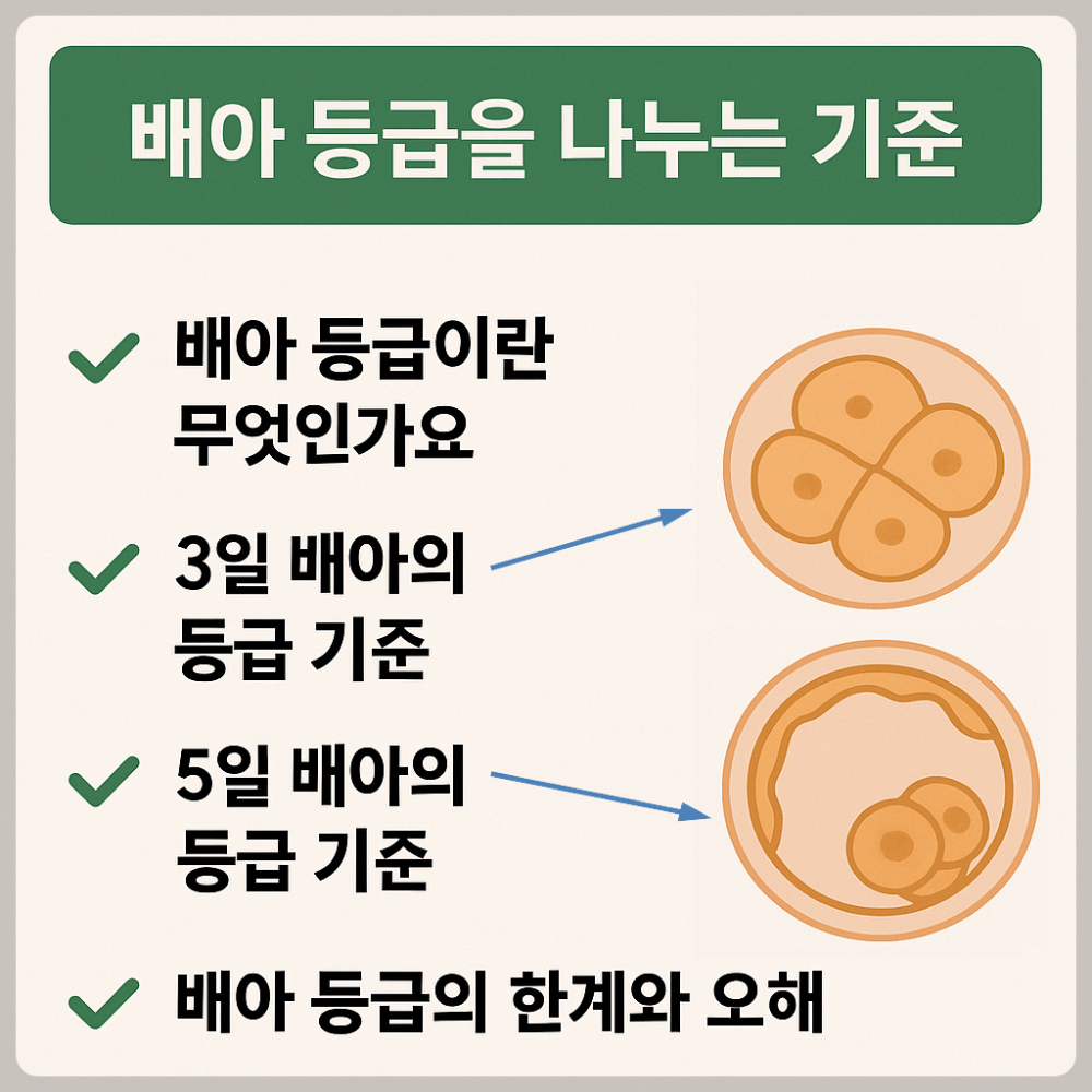 배아등급 기준 인포그래픽