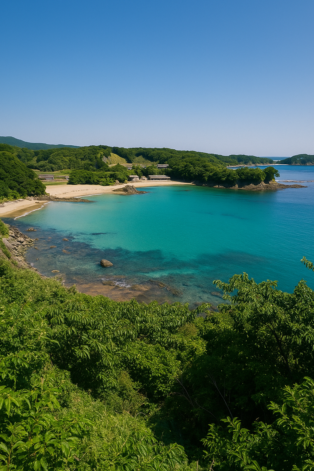 일본의 관광지 미우다 해변의 이미지