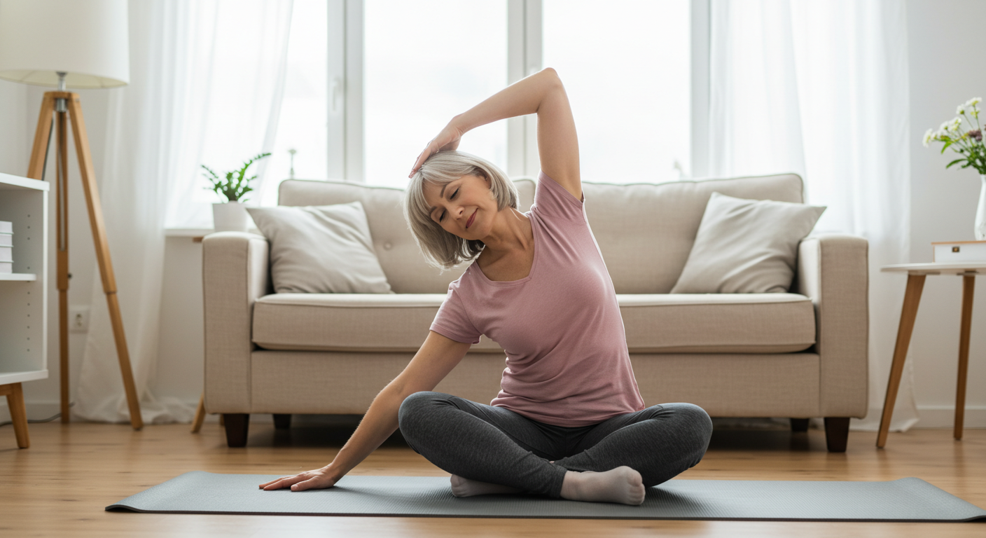 50대 유연성, 균형 감각 키우는 홈트레이닝 루틴