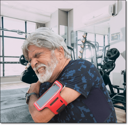 근육통이 심한 노인