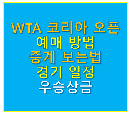 wta 코리아 오픈