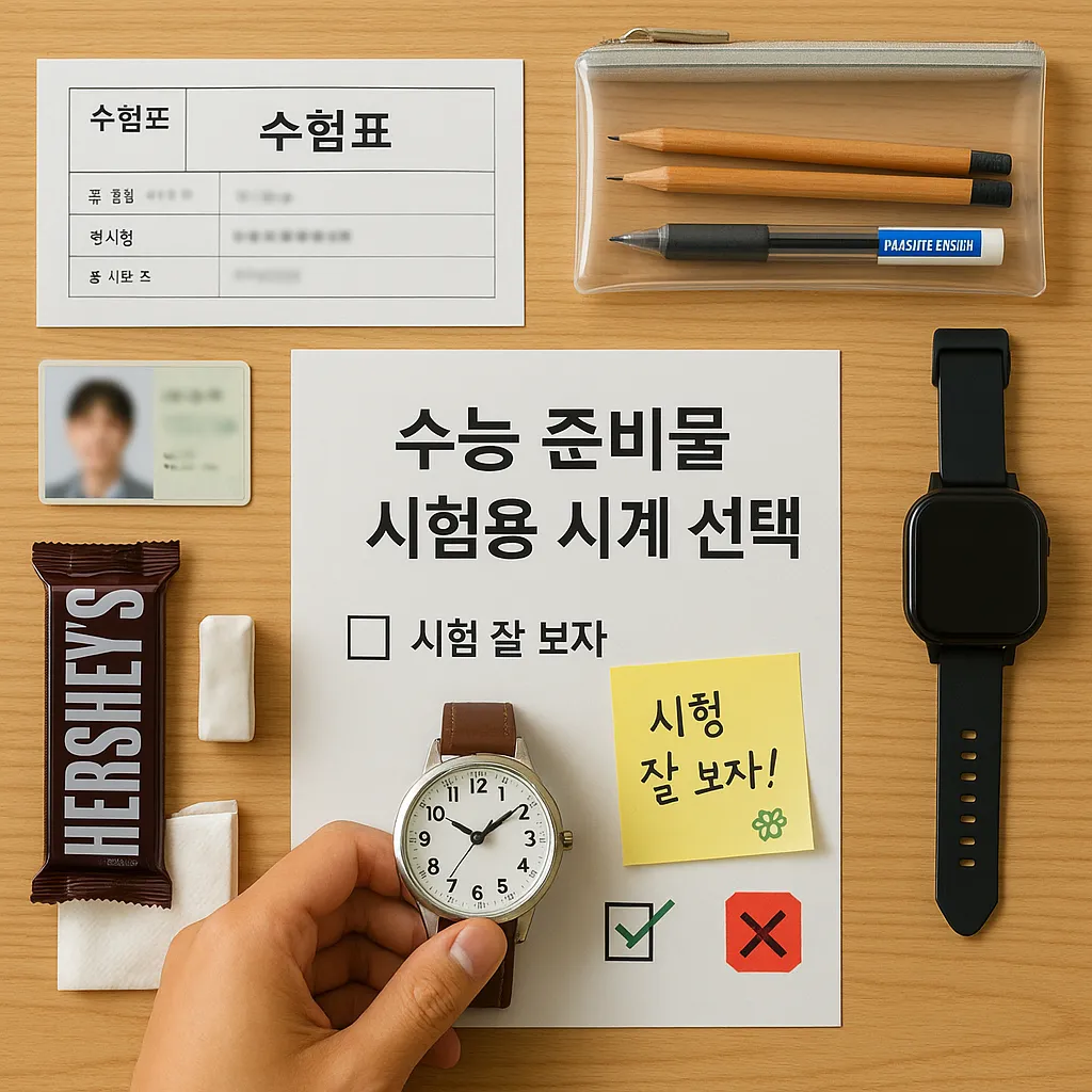 수능 시계 규정 2025 최신! 전자시계 가능? 예비까지 필수