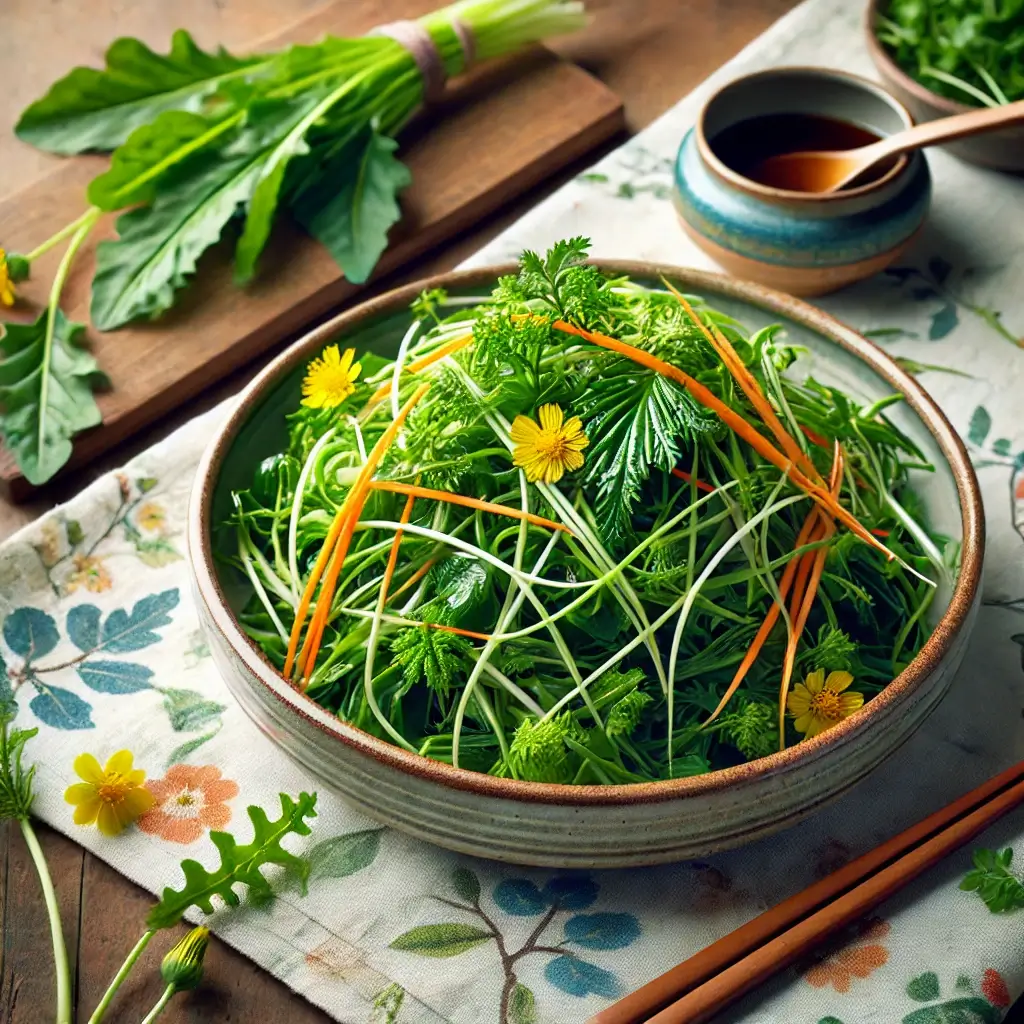 해독샐러드로 구성한 봄 점심 메뉴 관련 사진