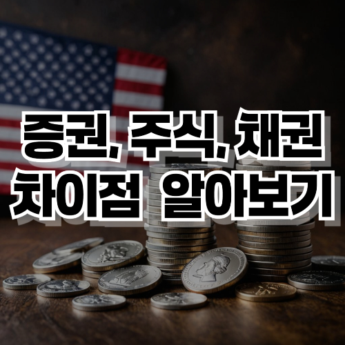 증권, 주식, 채권 차이점 알아보기