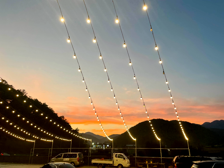 월성리 보리밥 불빛