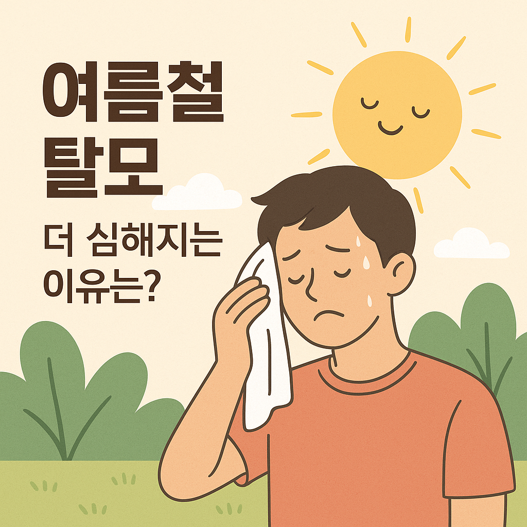 여름철 탈모, 더 심해지는 이유는? – 계절별 탈모 관리법
