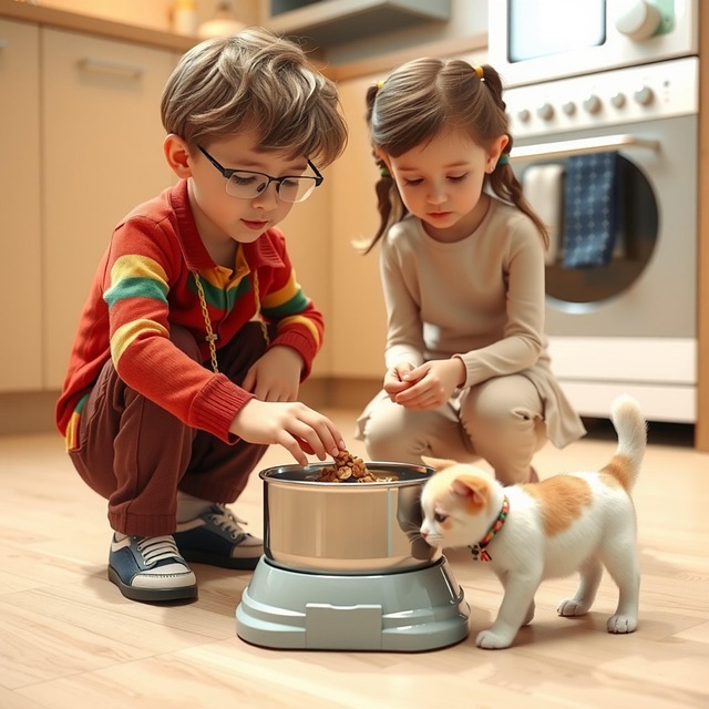 강아지와 아이들 사진
