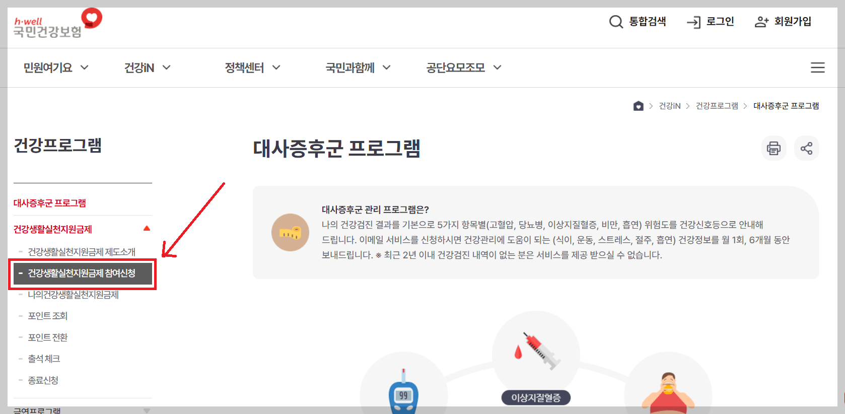 건강생활실천지원금제 신청 자격 및 신청 방법