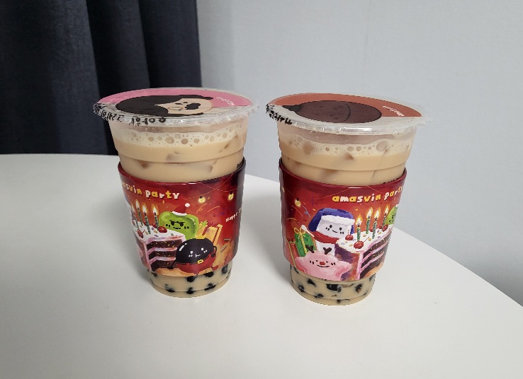 아마스빈 버블티 얼그레이 밀크티 아메리카노