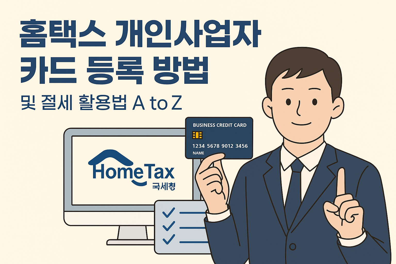 홈택스 개인사업자 카드 등록