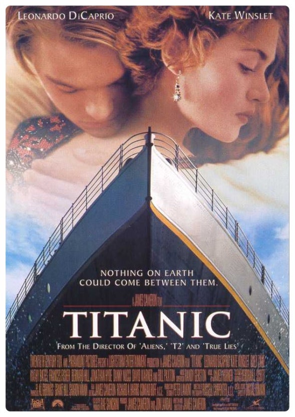 실화기반 영화 타이타닉 포스터