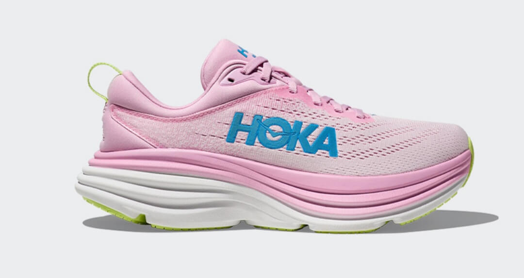 호카 여성 본디 8 와이드 핑크