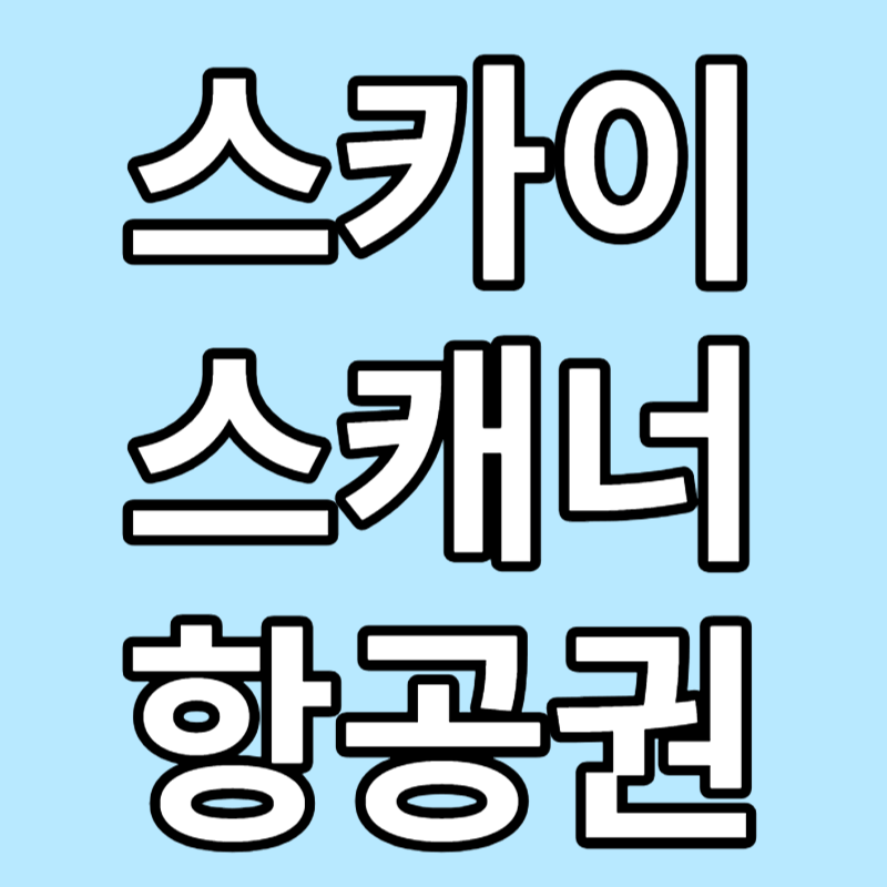 스카이 스캐너 항공권