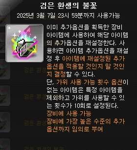 검은 환생의 불꽃