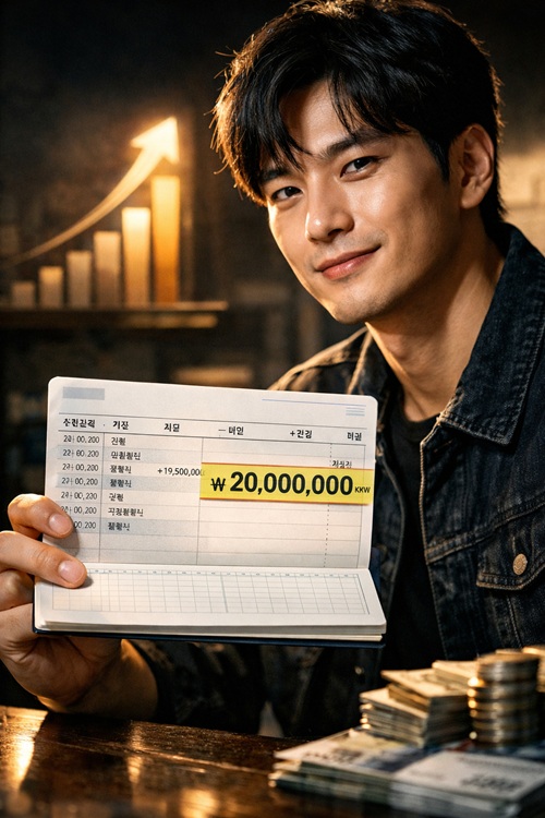 적금통장과 청년