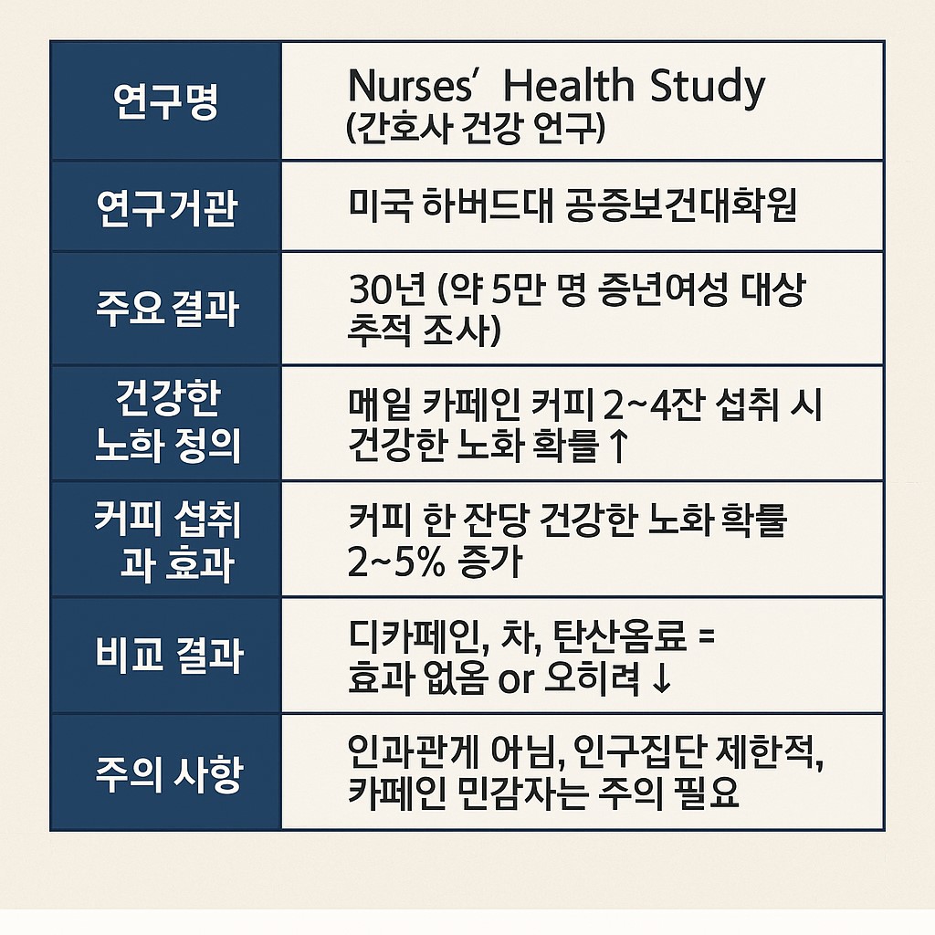 여성의 장수 비결? 하버드 30년 연구가 말하는 커피의 힘!