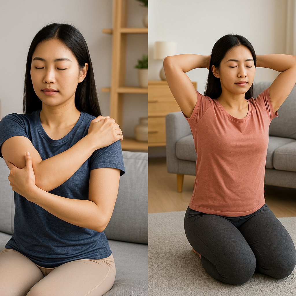 어깨 통증 완화 스트레칭