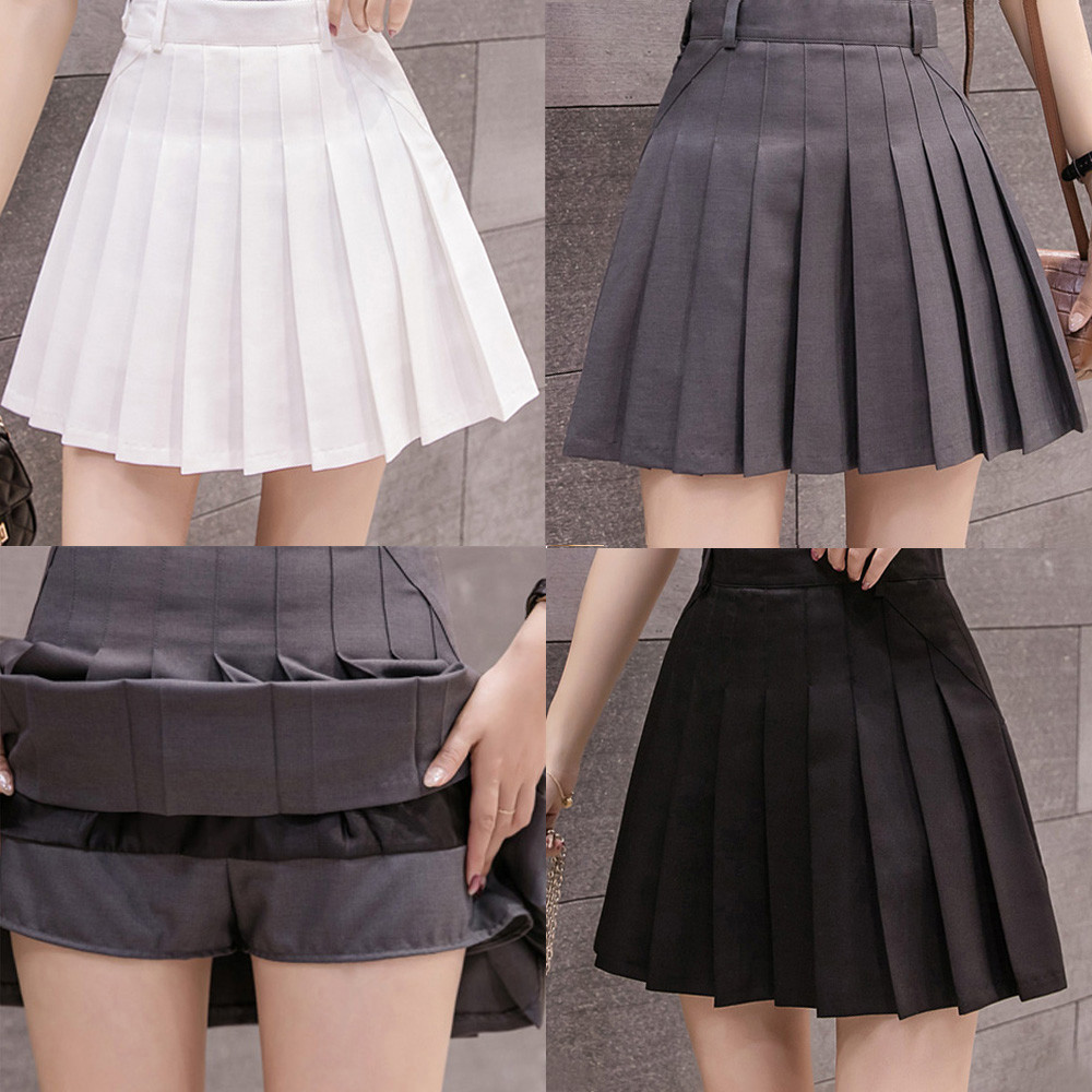 테니스치마 여름 사계절 플리츠 플레어 골프 테니스 미니 스커트 주름치마바지 빅사이즈