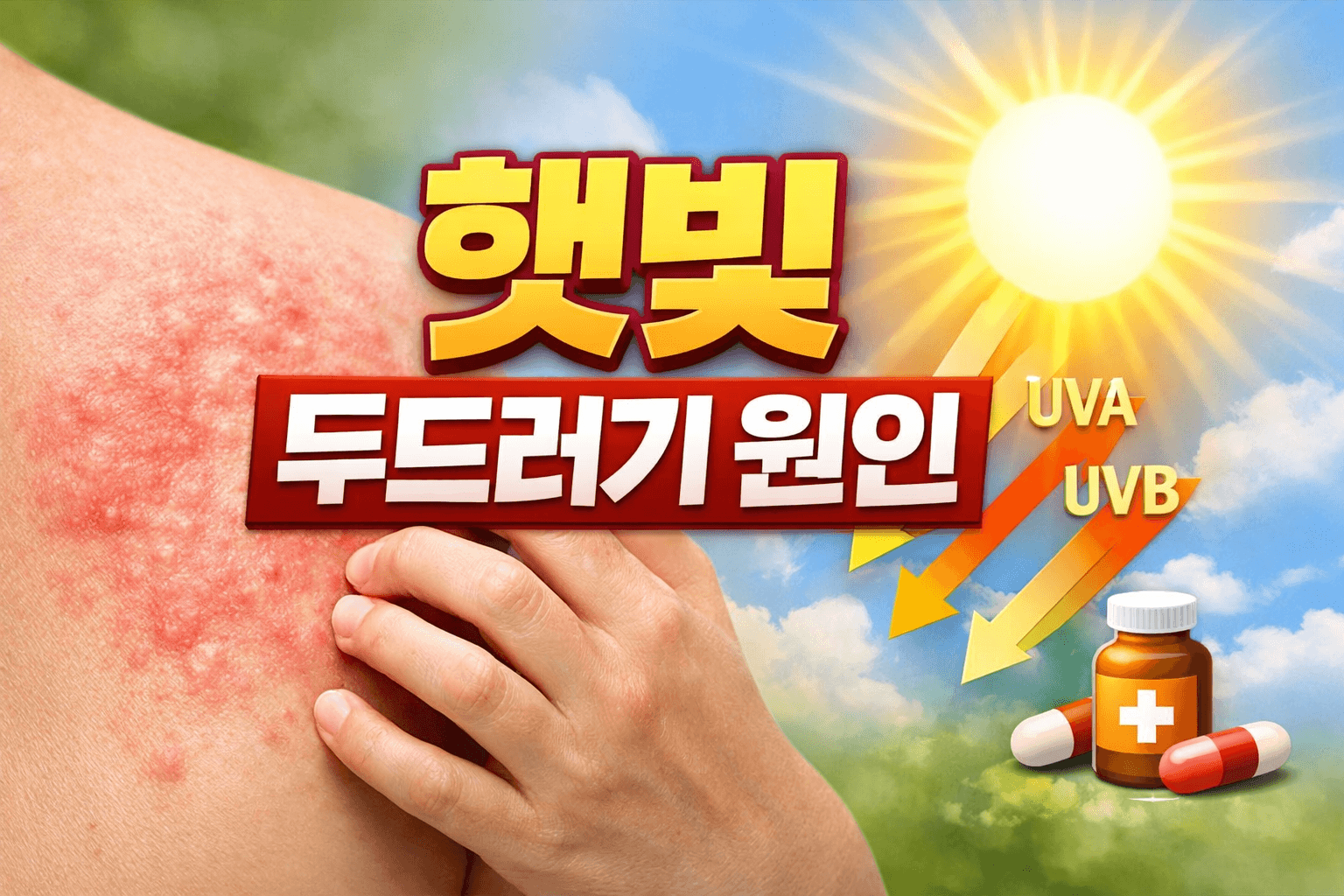 햇빛 두드러기 원인 총정리: 갑자기 피부가 가려운 이유