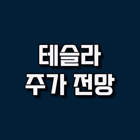 테슬라 주가 전망
