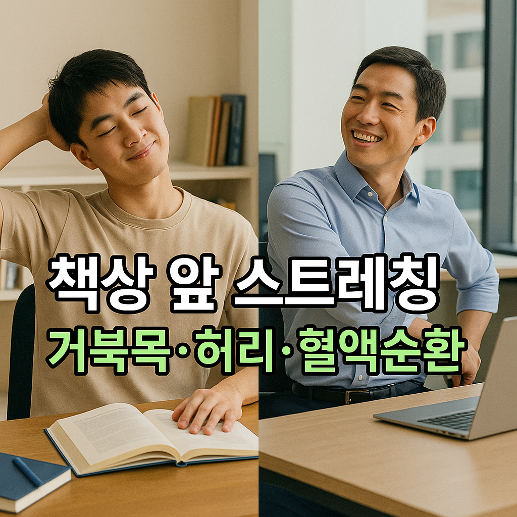 책상 앞 스트레칭 루틴