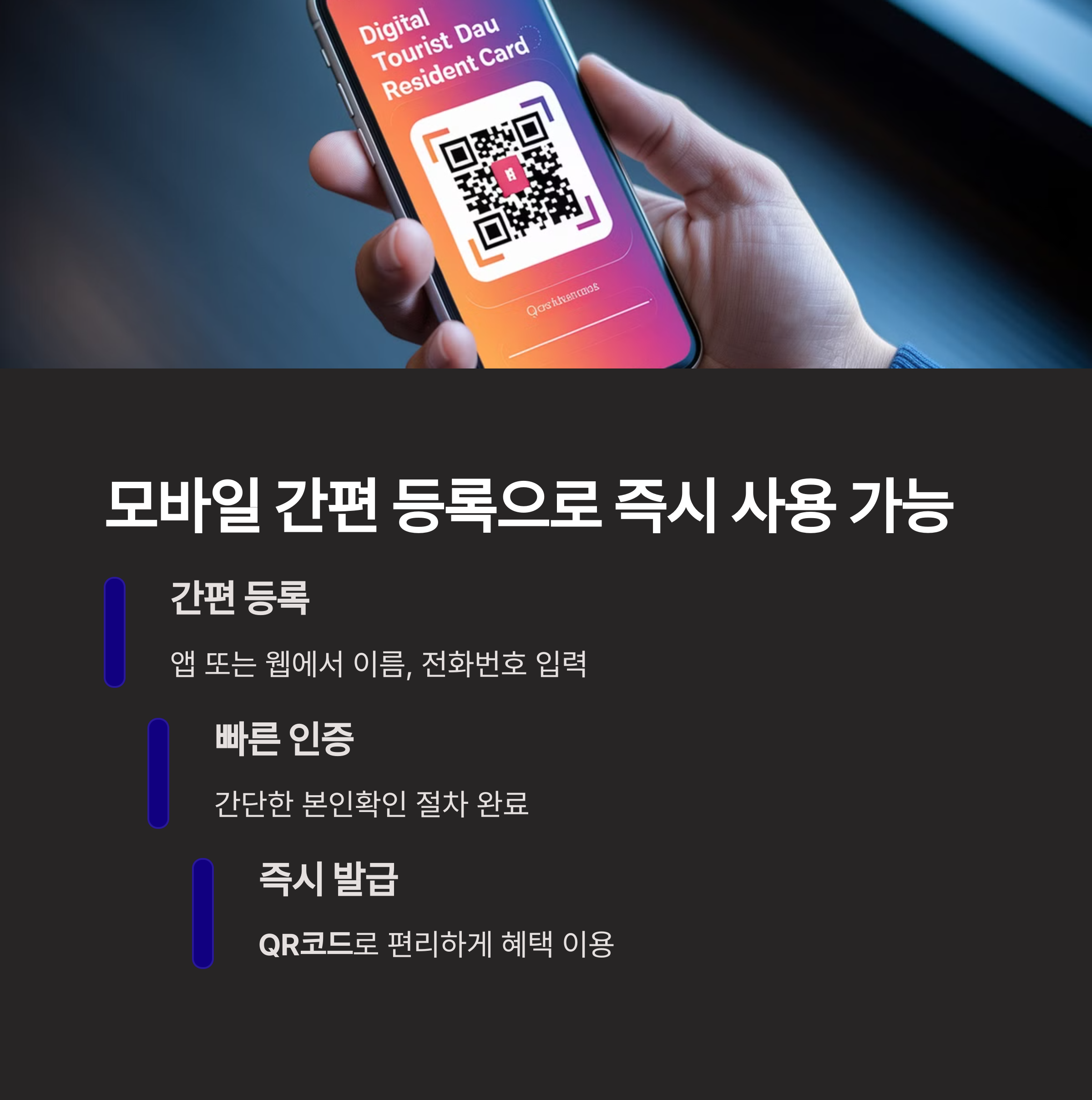 디지털 관광주민증 &ndash; 모바일 간편 등록 가능