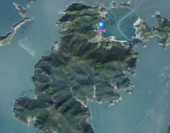 다도해해상국립공원 진리당 탐방로