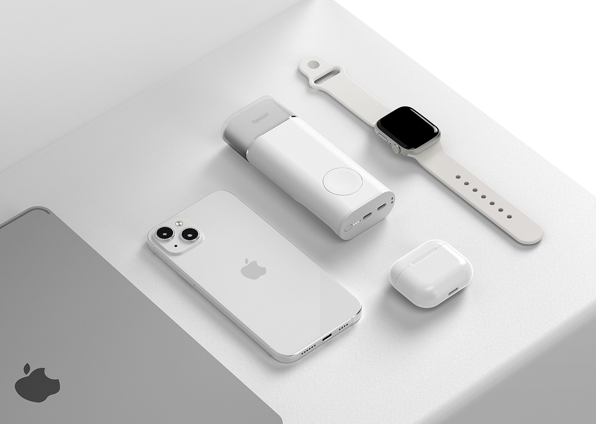 아트뮤 애플워치 무선 고속충전 보조배터리 1만mAh (AB110)