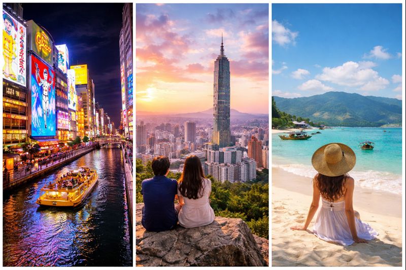 단기여행 최적화 3박 4일 해외여행지 (시간, 이동, 루트)