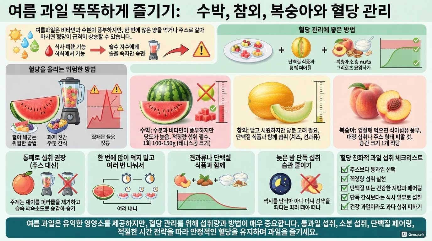 수박&middot;참외&middot;복숭아는 어떻게 먹어야 할까?