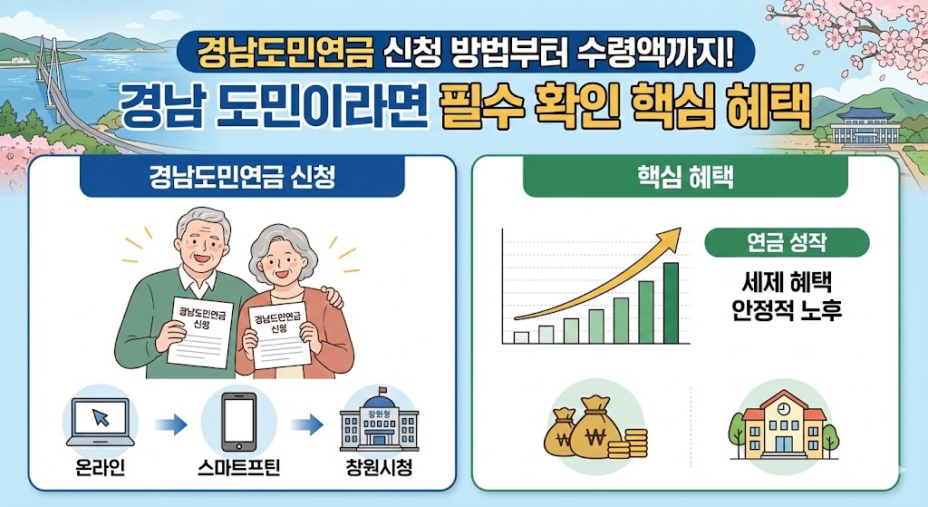 경남도민연금 신청 방법부터 수령액까지!