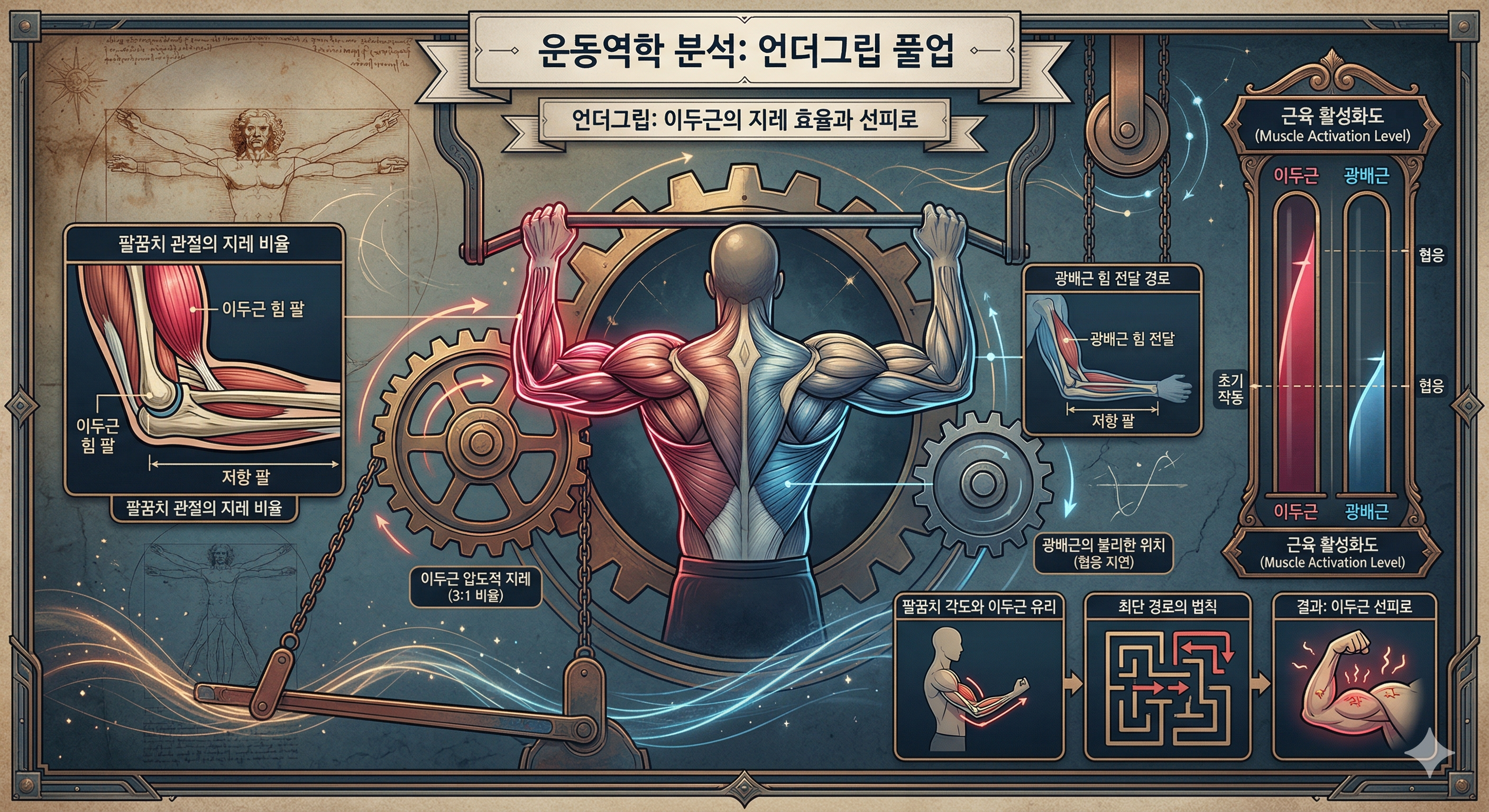 왜 언더그립은 광배 자극이 구조적으로 어려운가