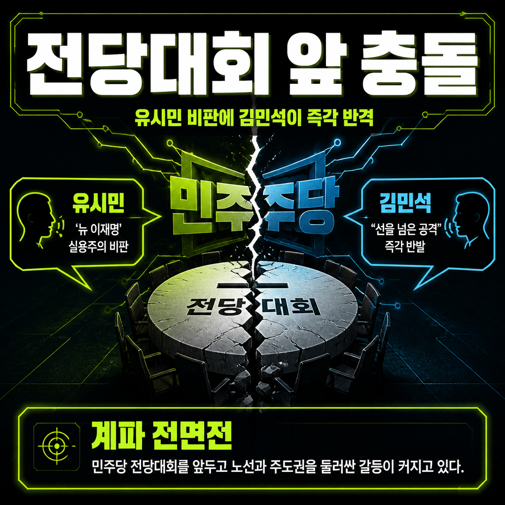 전당대회 앞 충돌