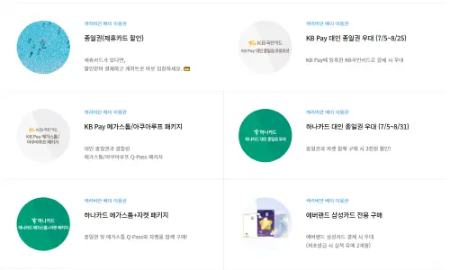 캐리비안베이 입장권