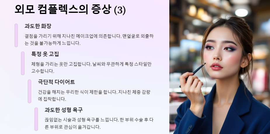 외모 컴플렉스: 원인, 유형, 그리고 극복 방안