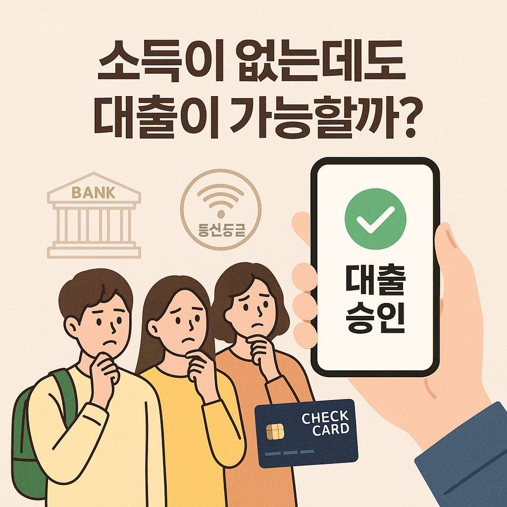 무소득자도 가능한 대출 유형과 승인 전략 정리