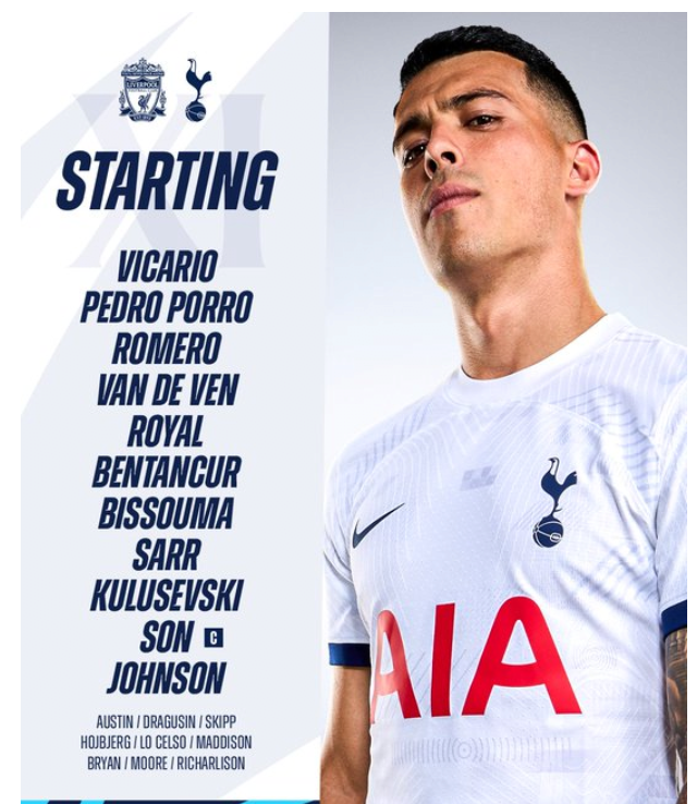 리버풀 토트넘 선발라인업