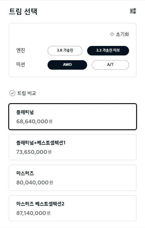 기아-K9-제원-가격-연비-모의견적