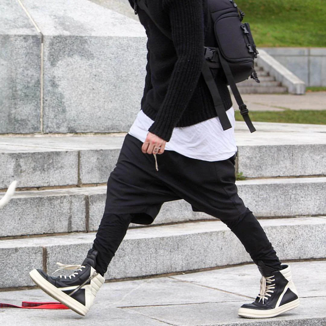 Rick Owens Geobasket &
Rick Owens Drop-Crotch