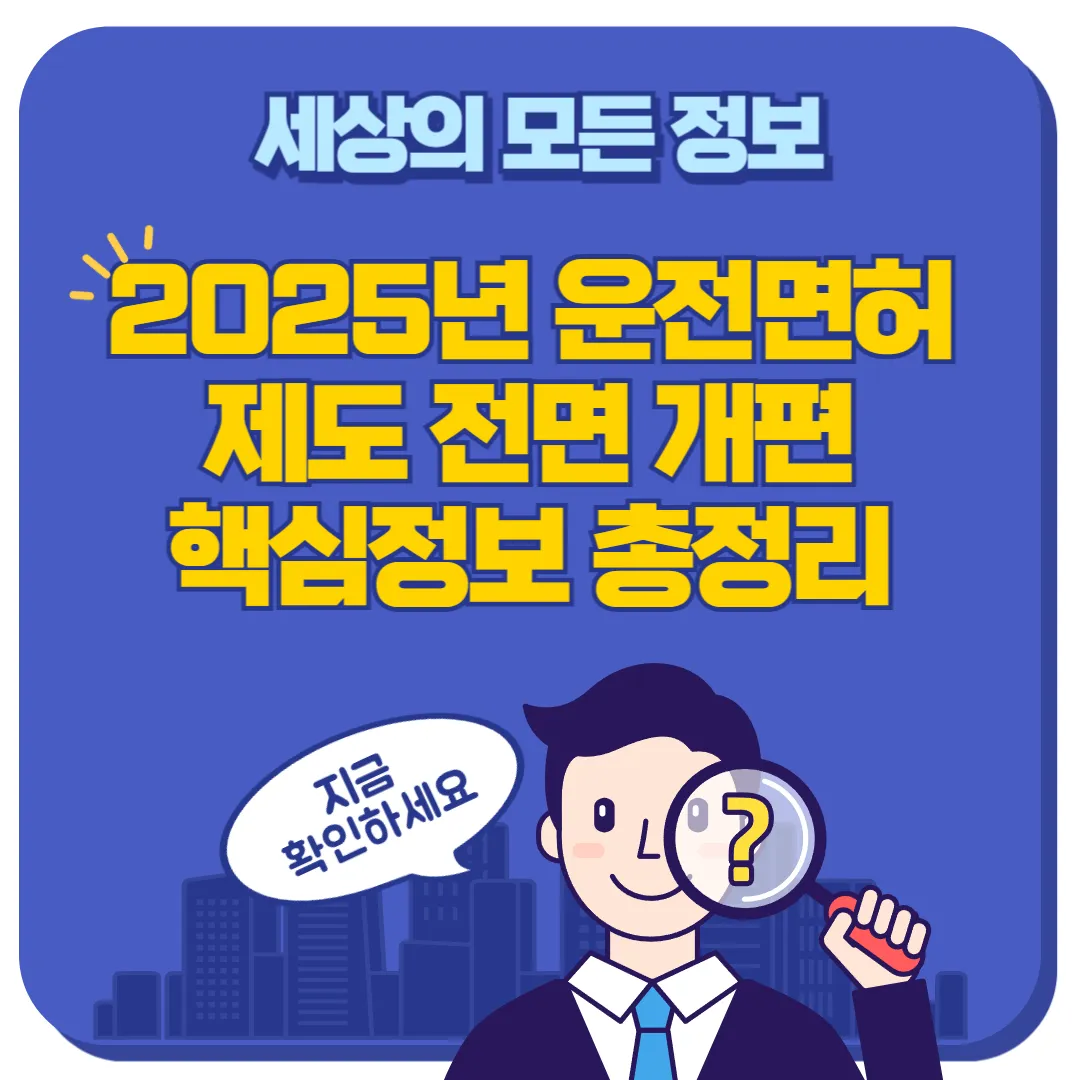 2025 운전면허 제도개편 썸네일