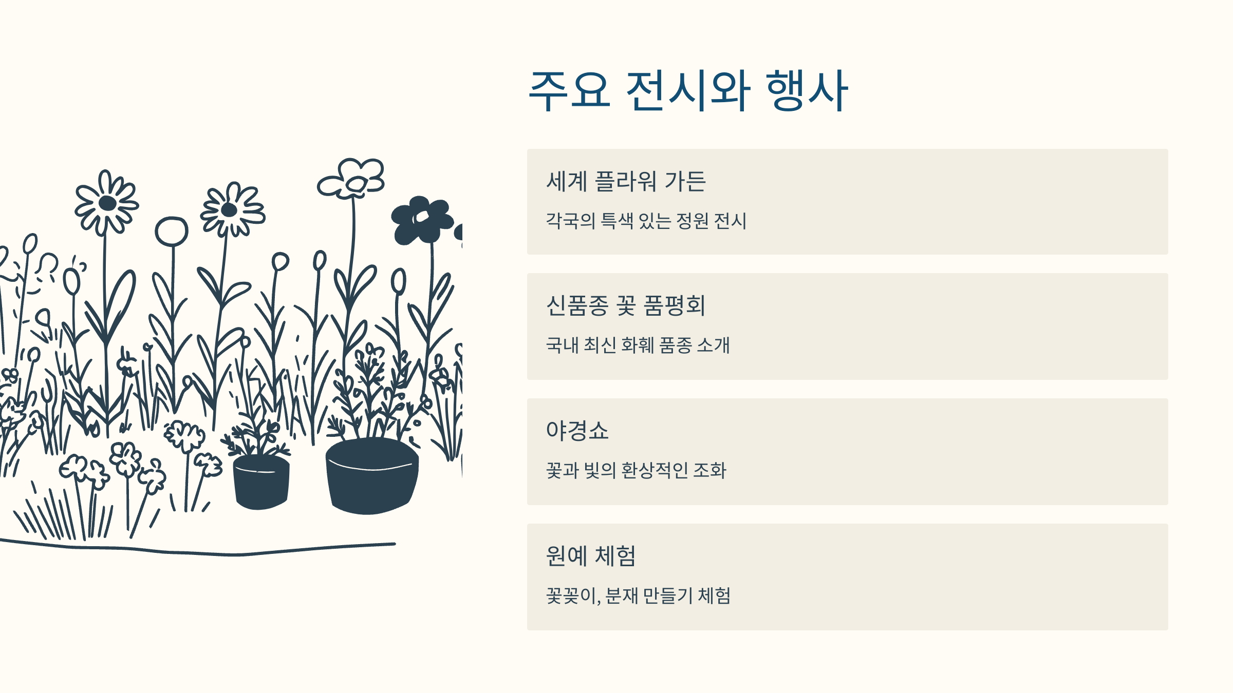 고양 꽃박람회 플라워 포토존 전경