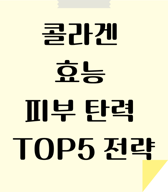 콜라겐으로 피부 탄력 효능을 보는 방법 알아보기